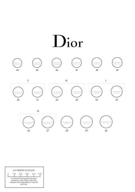 dior boutique rings|Dior ring size chart.